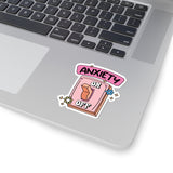 Anxiety On Off Kiss-Cut Stickers