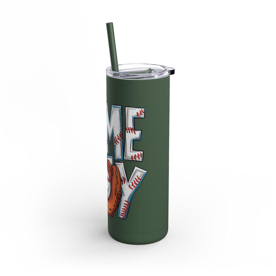 Game Day Tumbler - 20oz Matte Skinny Cup for Sports Fans
