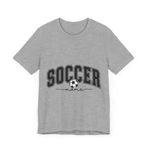 Soccer Mama With Black Letters Unisex Jersey Short Sleeve Tee