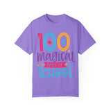 100 Magical Days Of School Unisex Garment-Dyed T-shirt