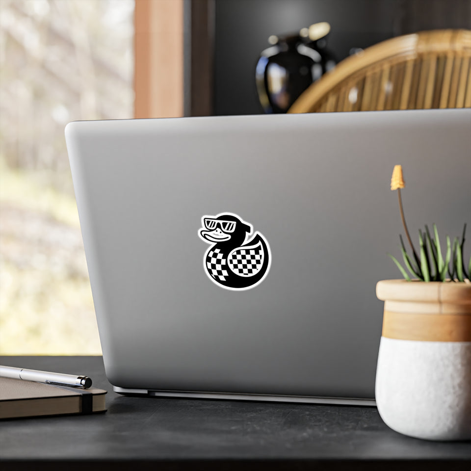 Cool Duck Sticker – Unique Kiss-Cut Vinyl Decal for Home Decor