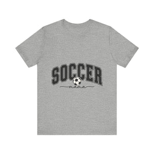 Soccer Mama With Black Letters Unisex Jersey Short Sleeve Tee