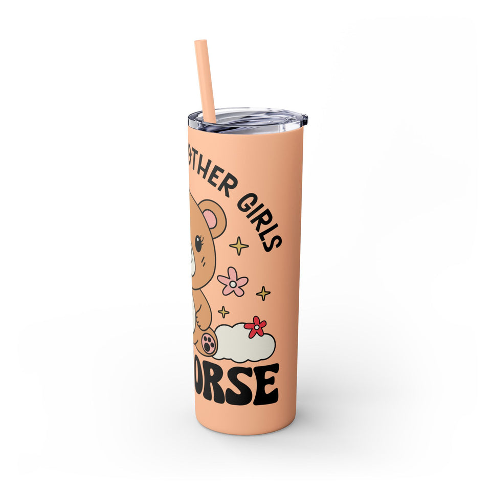 Im Not Like Other Girls, Im Worse Skinny Tumbler with Straw, 20oz
