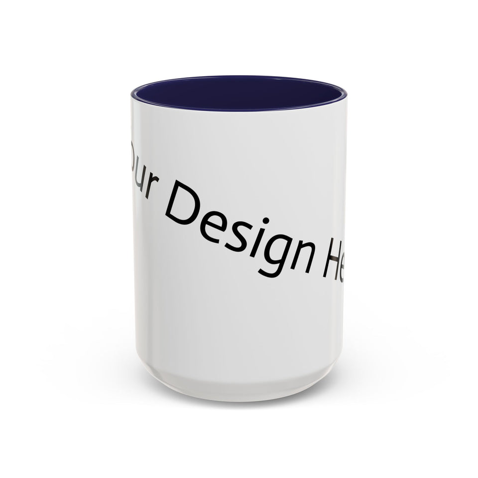 Personalized Accent Coffee Mug - Customizable Design for Home or Office