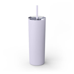 Mama Leopard Print Skinny Tumbler with Straw - 20oz