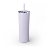 Mama Leopard Print Skinny Tumbler with Straw - 20oz