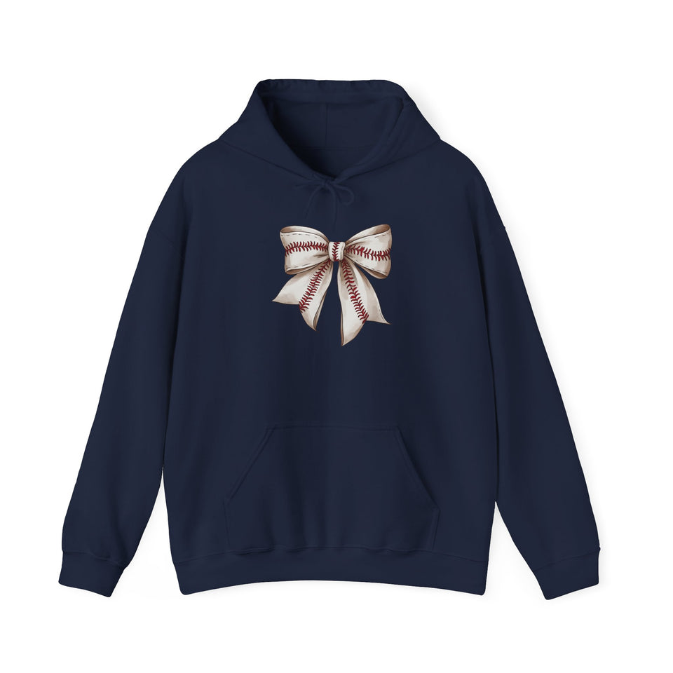 Baseball Bow Unisex Hooded Sweatshirt