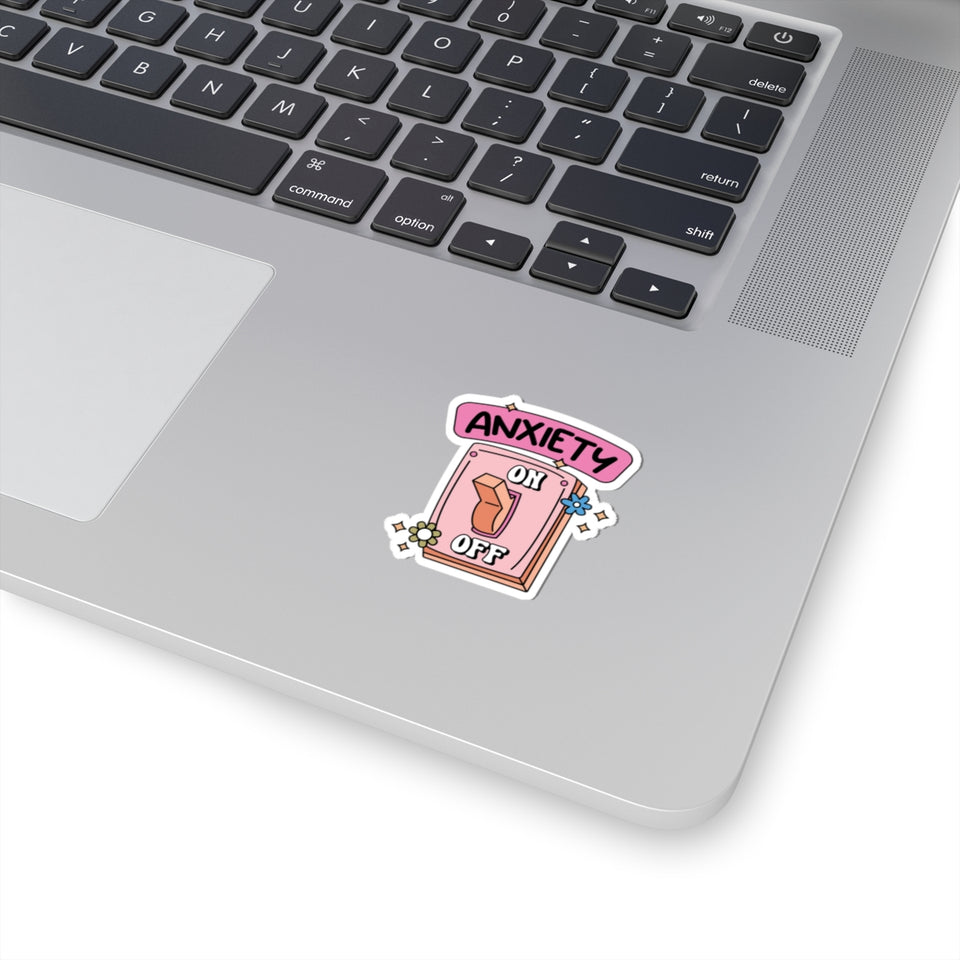 Anxiety On Off Kiss-Cut Stickers