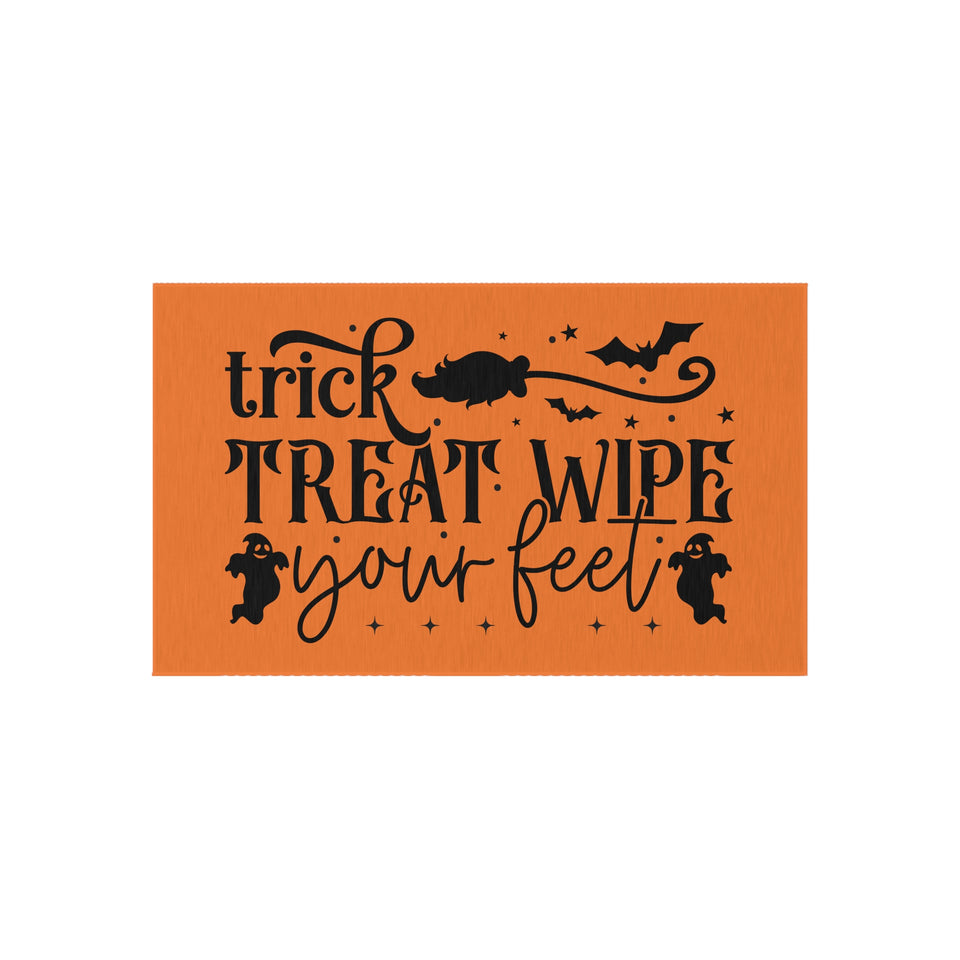 Trick Or Treat Wipe Your Feet Outdoor Rug