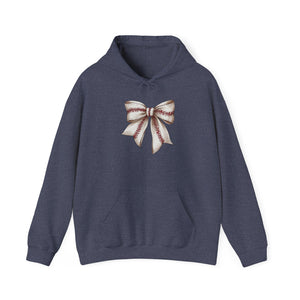 Baseball Bow Unisex Hooded Sweatshirt