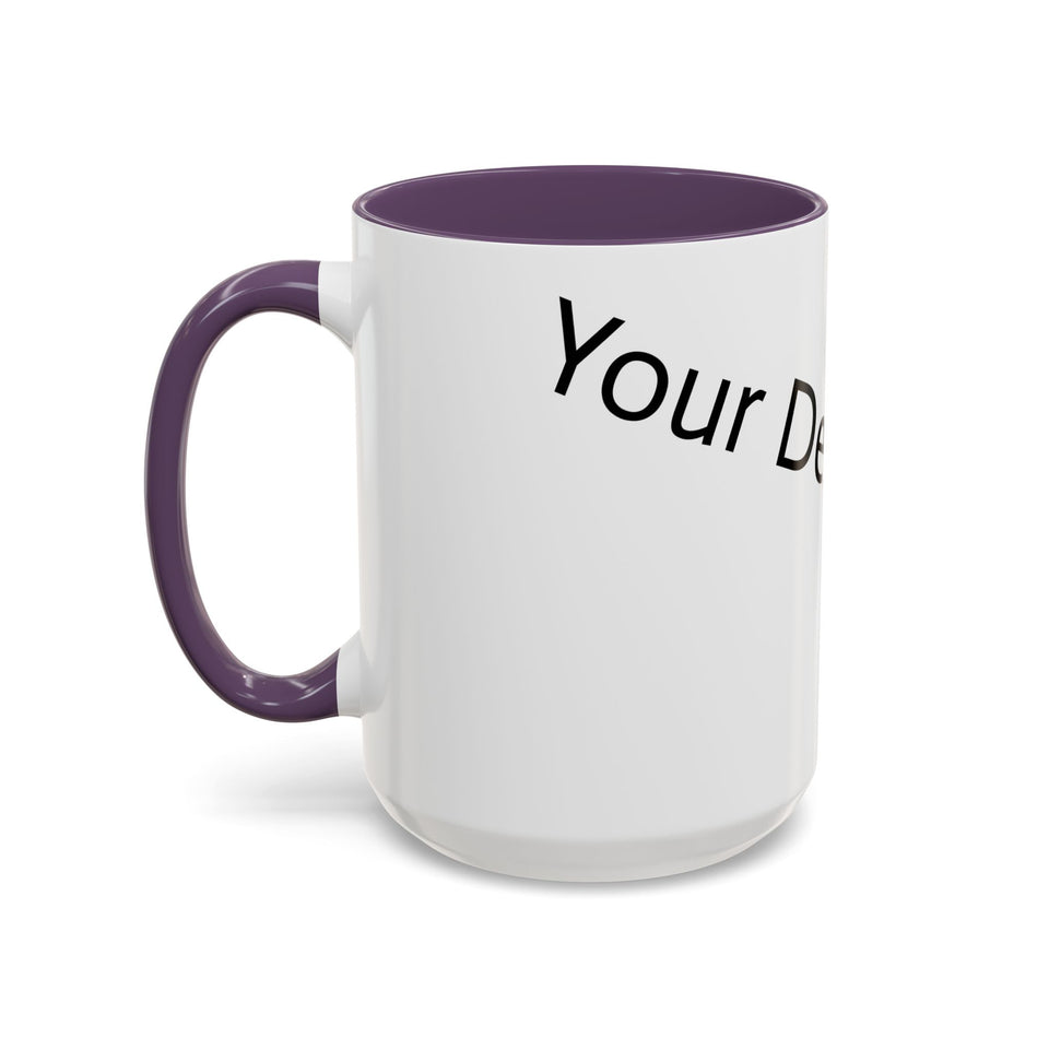 Personalized Accent Coffee Mug - Customizable Design for Home or Office