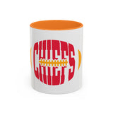 Chiefs Football Mug - Colorful 11oz & 15oz Ceramic Coffee Cup