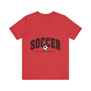 Soccer Mama With Black Letters Unisex Jersey Short Sleeve Tee
