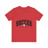 Soccer Mama With Black Letters Unisex Jersey Short Sleeve Tee