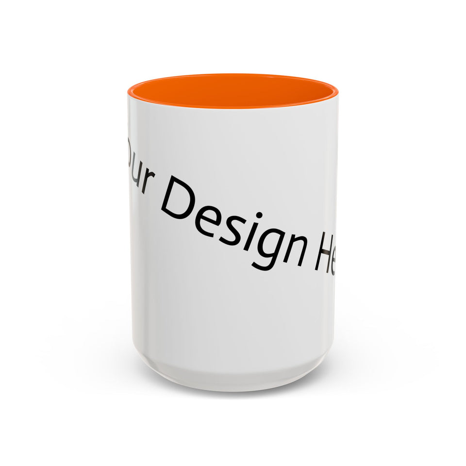 Personalized Accent Coffee Mug - Customizable Design for Home or Office