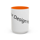 Personalized Accent Coffee Mug - Customizable Design for Home or Office