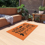 Trick Or Treat Wipe Your Feet Outdoor Rug