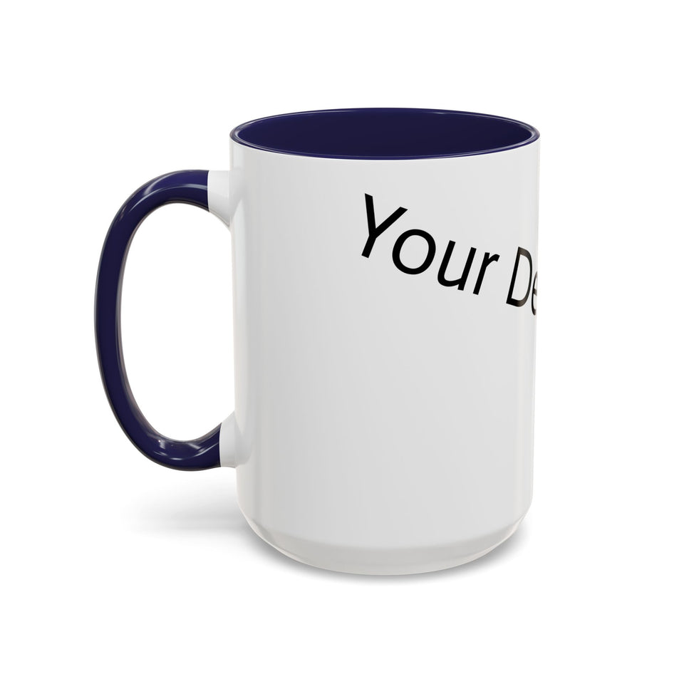 Personalized Accent Coffee Mug - Customizable Design for Home or Office