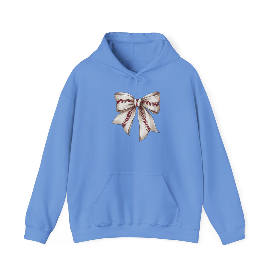 Baseball Bow Unisex Hooded Sweatshirt