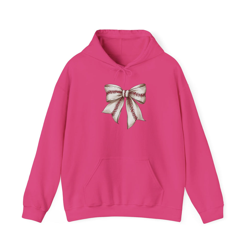 Baseball Bow Unisex Hooded Sweatshirt