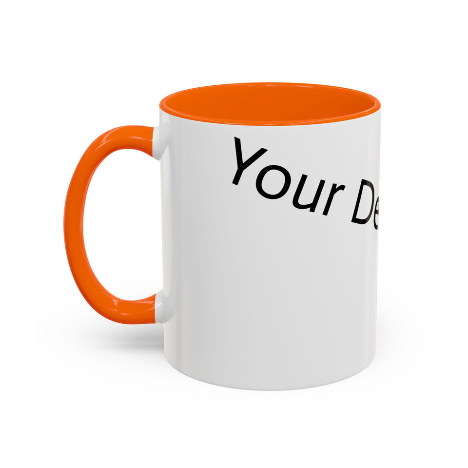 Personalized Accent Coffee Mug - Customizable Design for Home or Office