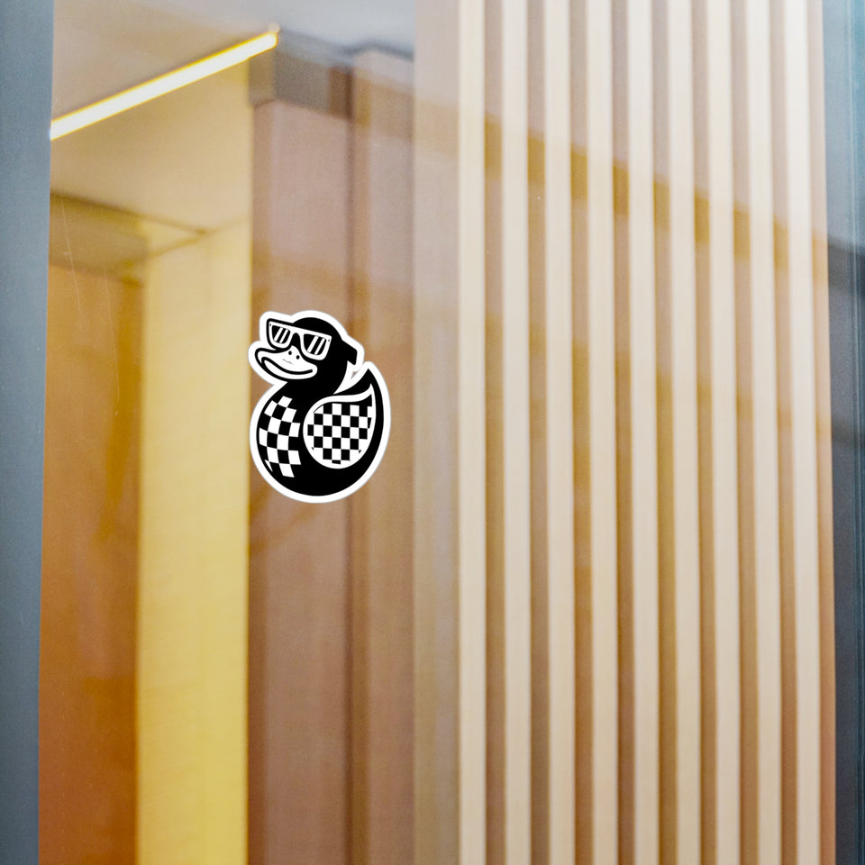 Cool Duck Sticker – Unique Kiss-Cut Vinyl Decal for Home Decor